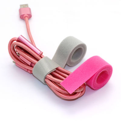 150mm Hook And Loop Cable Tie UV Resistant Customization For Charging Cable