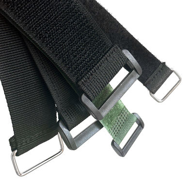 Reverse Buckles Hook And Loop Cable Tie Cable Organizer Tape High Tensile Customised