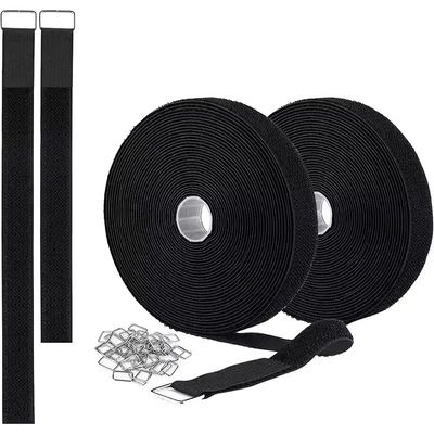 Nylon Hook And Loop Cable Tie Iron Buckle Adhesive Binding Strap Customization