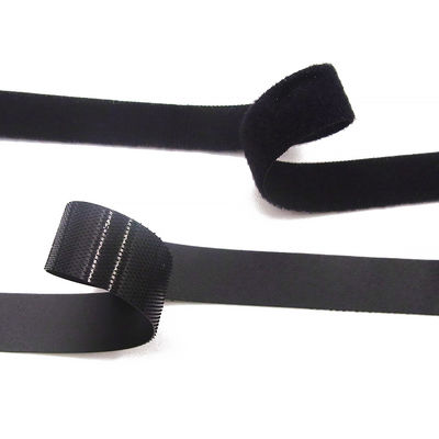 Black And White Hook And Loop Closures Non Prickly Comfortable For Clothing And Shoes