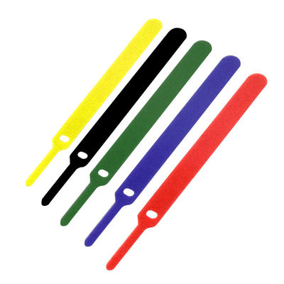 Needle Shaped Back To Back Hook And Loop Customized Cable Organizer Tape Single Sided