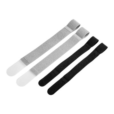 Black Back To Back Hook And Loop P Shaped Hook And Loop Tape For Data Cable And Computer Cable