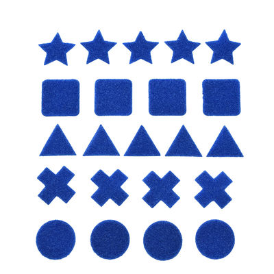 Irregular Polka Adhesive Hook And Loop Handcrafted Hook and Loop Stickers For Kindergartens
