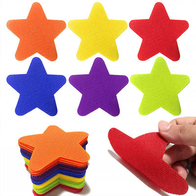 Irregular Polka Adhesive Hook And Loop Handcrafted Hook and Loop Stickers For Kindergartens