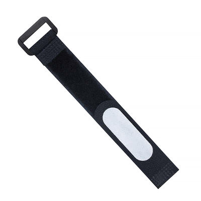Writable Hook And Loop Cable Management Plastic Hook 70% Polyester Reusable